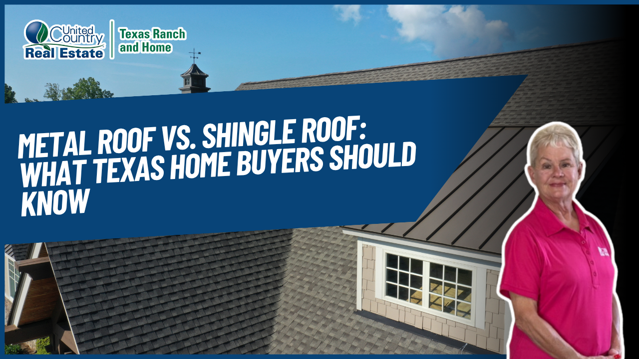 Metal Roof vs. Shingle Roof: What Texas Home Buyers Should Know